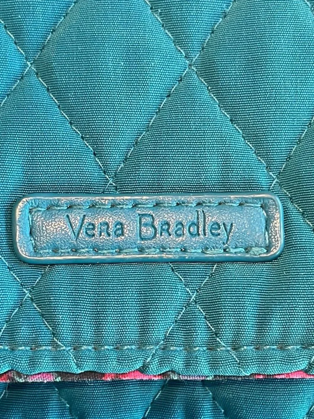 Vera Bradley Tri-Fold Snap Wallet Wristlet Turquoise NWOT - Picture 8 of 8